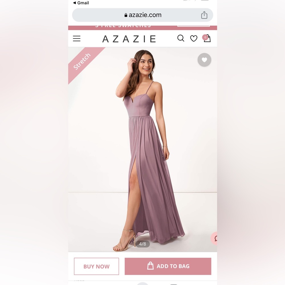 AZAZIE BRIDESMAIDS DRESS NWT: Marsala (style) 
Color: Dusty Rose     Size: 2